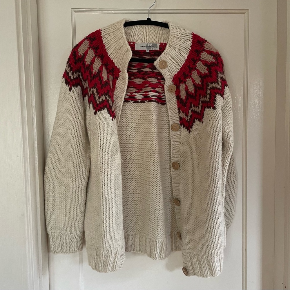 Vintage fair isle button up sweater from Japan - Picture 2 of 8